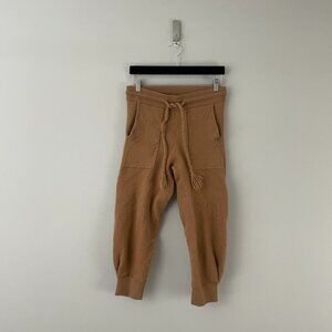 Ulla Johnson Alfie Wool Jogger Pants in Chestnut Size Small